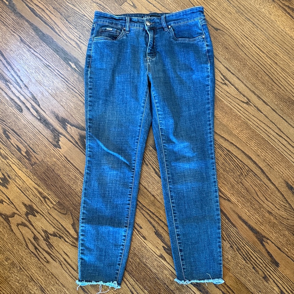 B17 FDJ French Dressing Jeans Christina Blue Ankle Jeans Women 8